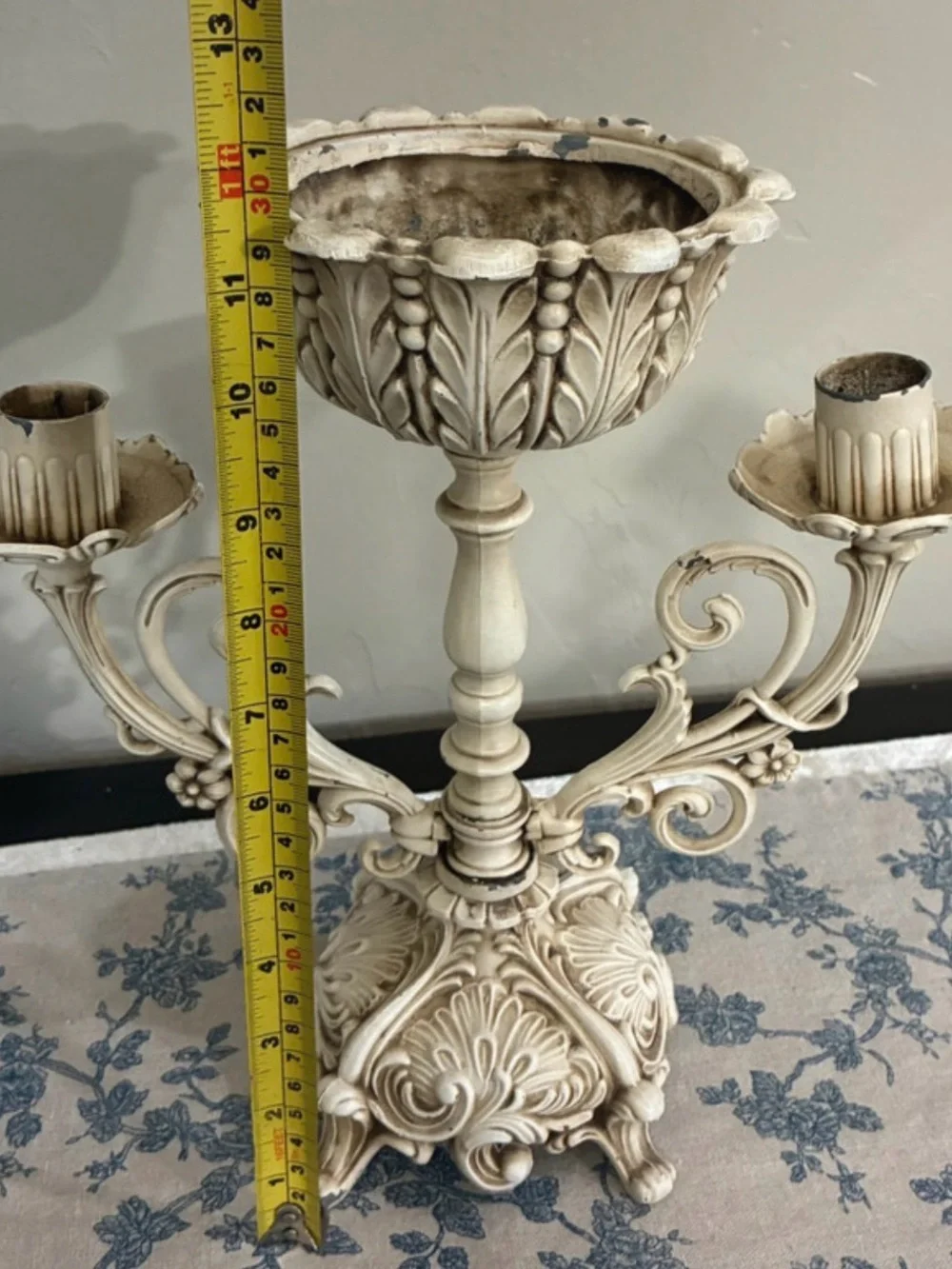 Vintage Style Shabby Chic French Country Candle Holder Candelabra